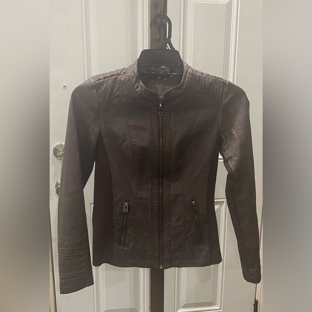 Maurice’s XS jacket 
Dark Burgundy/purple 
Nice shape!!